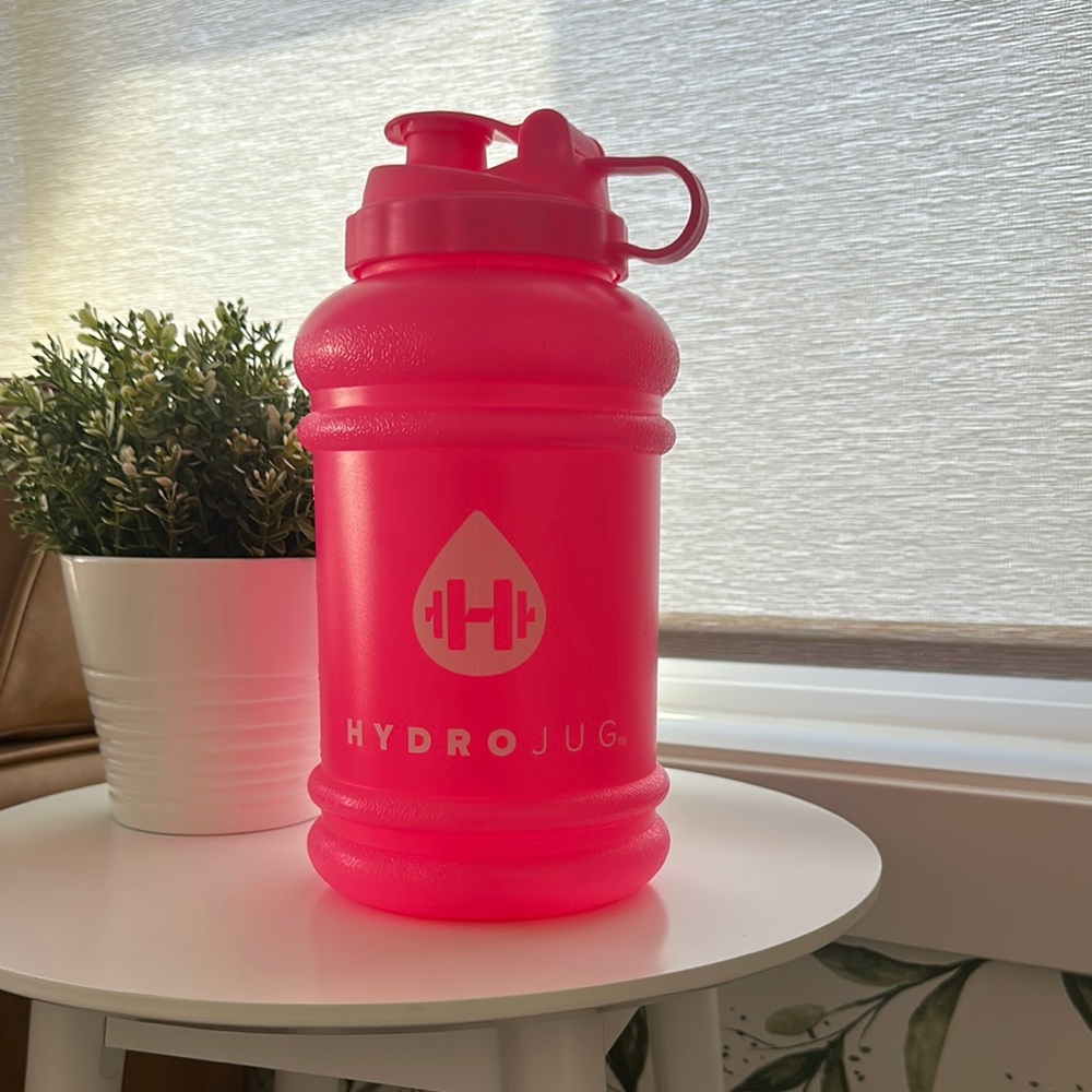 HydroJug Bright Pink Water Bottle